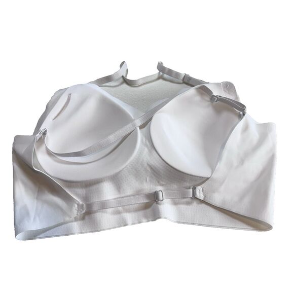 YG Collection White Padded Adjustable Straps Wireless Lined Bralette Bra Large L - Picture 2 of 4